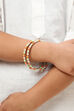 Orange & Green Metal & Beads Kids Bangles image number 2
