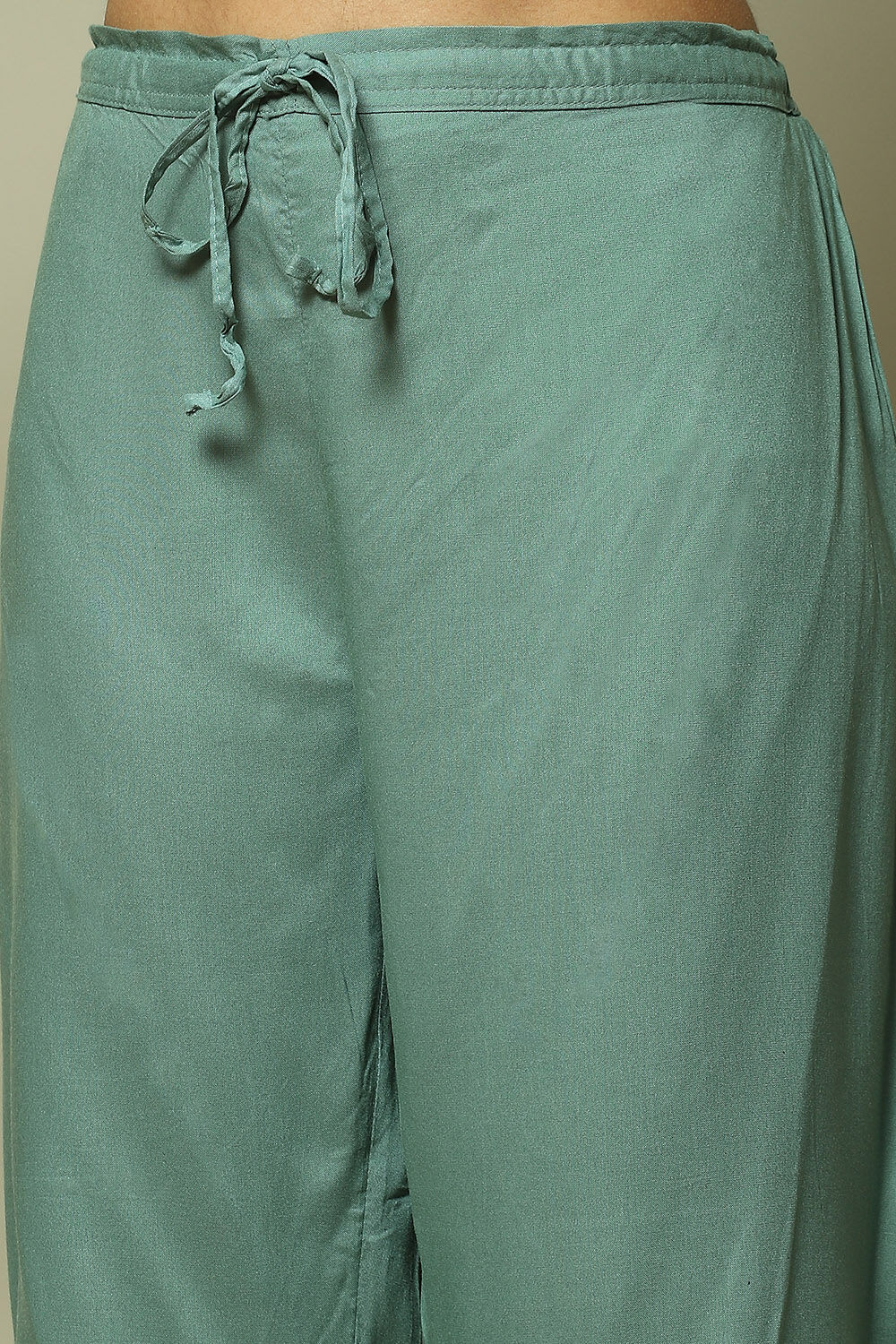 Sea Green Modal Straight Kurta Palazzo Suit Set image number 3