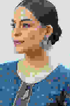 Oxidised Brass Earrings image number 3