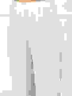 Off White Viscose Slim Solid Pants image number 1