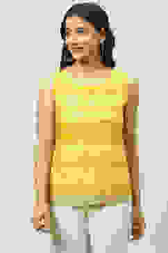 Mud Ochre LIVA Printed Kurta with Jacket image number 3