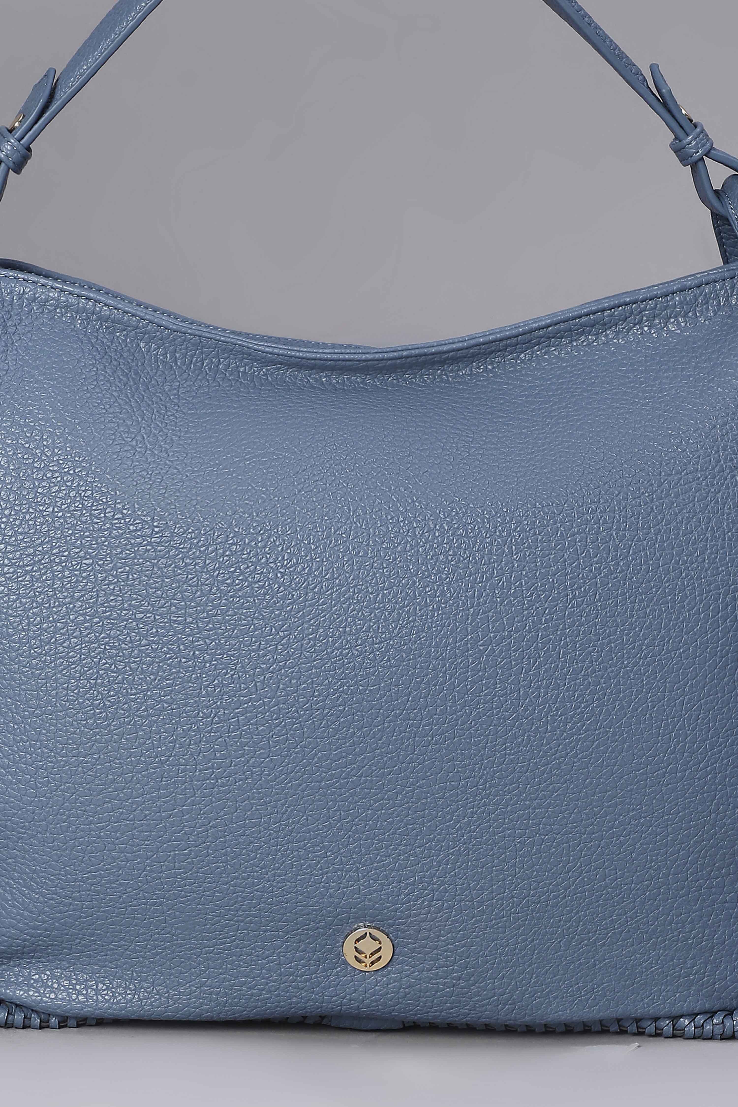 Teal PU Hobo Bag image number 6