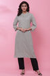Blue Rayon A-Line Kurta image number 0