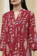 Black Cotton Printed A-Line Kurta image number 1