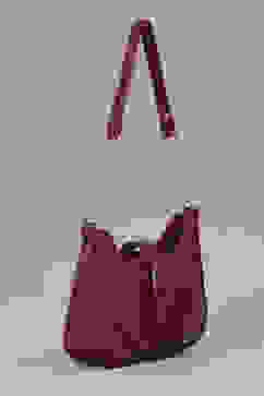 Maroon PU Shoulder Bag image number 3