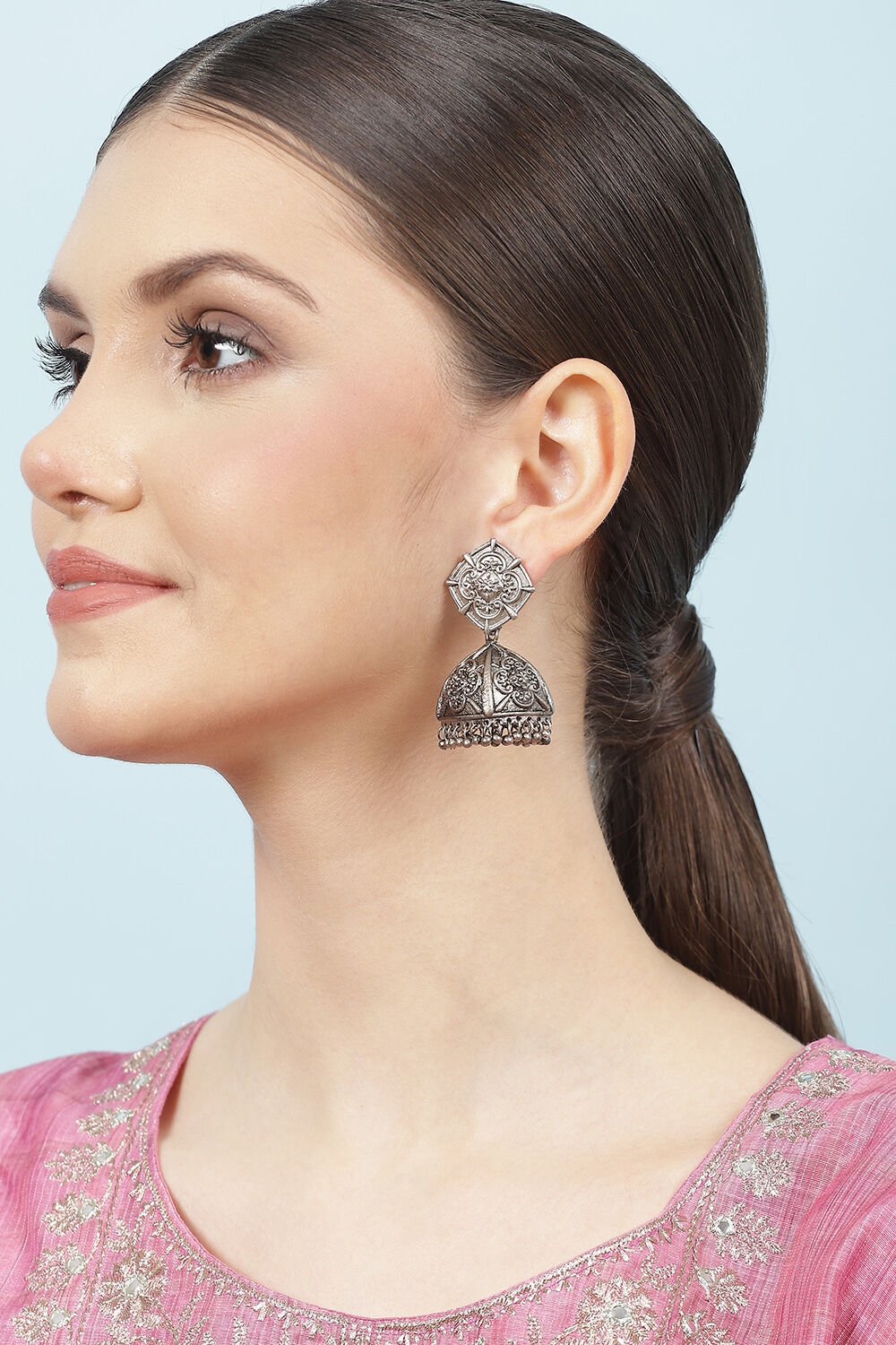 Oxidised Earrings image number 3