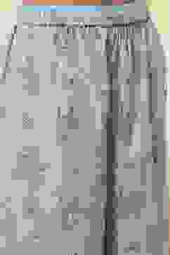 Dull Blue Cotton Flared Printed Kurta Set image number 2