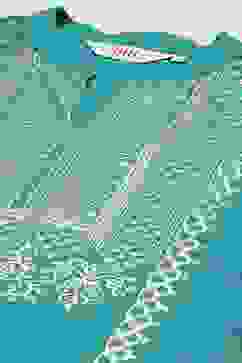 Peacock Green Cotton Straight Kurta Palazzo Suit Set image number 1