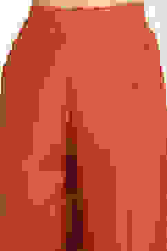 Rust Chanderi Unstitched Suit Set image number 3