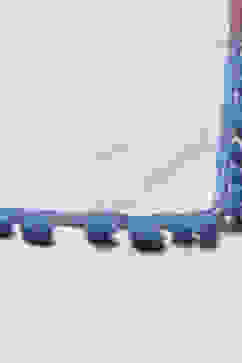 Off White Cotton Tiered Kurta Churidar Suit Set image number 2