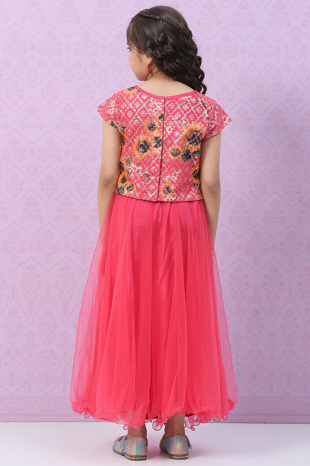 Chia Pink Cotton Lehenga Set image number 4