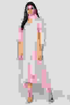 Beige Straight Kurta Regular Pant Suit Set image number 0