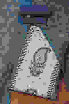 Navy Blue Chanderi Unstitched Suit set image number 0