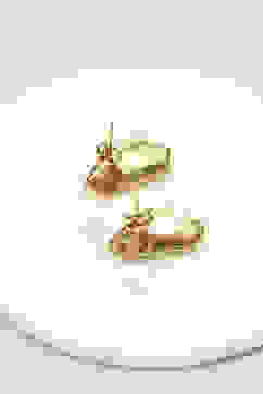 Crystal Brass Earrings image number 2