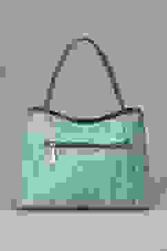 Green PU Tote Bag image number 2