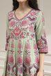 Light Pink Cotton Printed Anarkali Suit Set image number 1