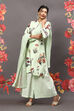Off White Cotton Blend Straight Kurta Suit Set image number 0
