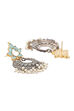 Oxidized And Turquoise Earrings image number 3