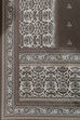 Brown Muslin Unstitched Suit Set image number 3
