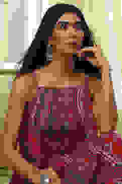 Magenta Pure Cotton Printed Straight Kurta Set image number 7