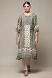 Ivory Viscose A Line Kurta image number 5