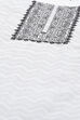 White Cotton Machine Embroidered Unstitched Suit Set image number 1