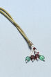 Red Green Stone Necklace Set image number 4