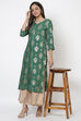 Yellow Viscose Straight Kurta image number 0