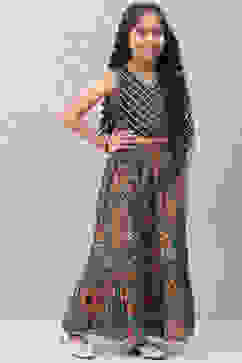 Blue Cotton Lehenga Set image number 0