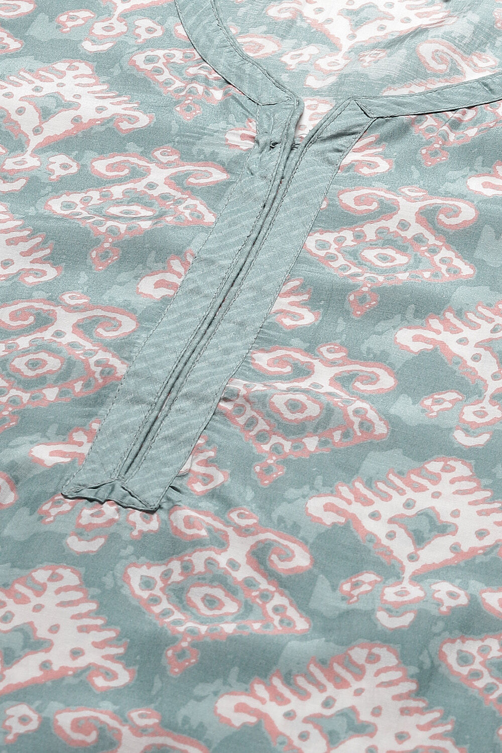 Sea Green Modal Straight Kurta Palazzo Suit Set image number 2