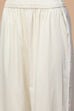 Natural White Embroidered Anarkali Fusion Set image number 2