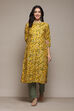 Fuchsia Cotton Straight Printed Kurta image number 4