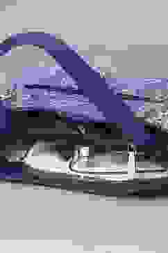 Blue PU Tote Bag image number 5