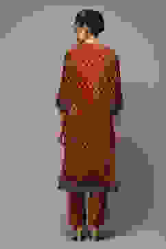 Deep Rust Acrylic Straight 2 Piece Set image number 2