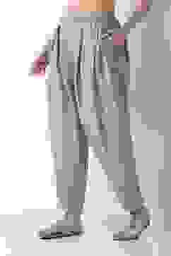 Beige Polyester Relaxed Dyed Pants image number 2