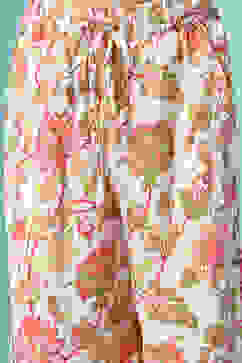 Off White & Red Rayon Printed Sleepwear image number 2