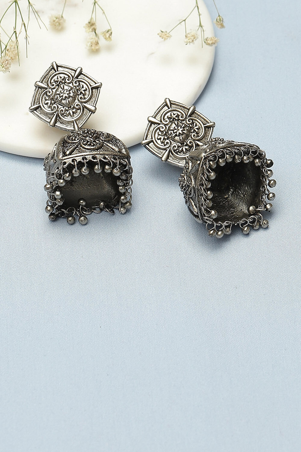 Oxidised Earrings image number 0