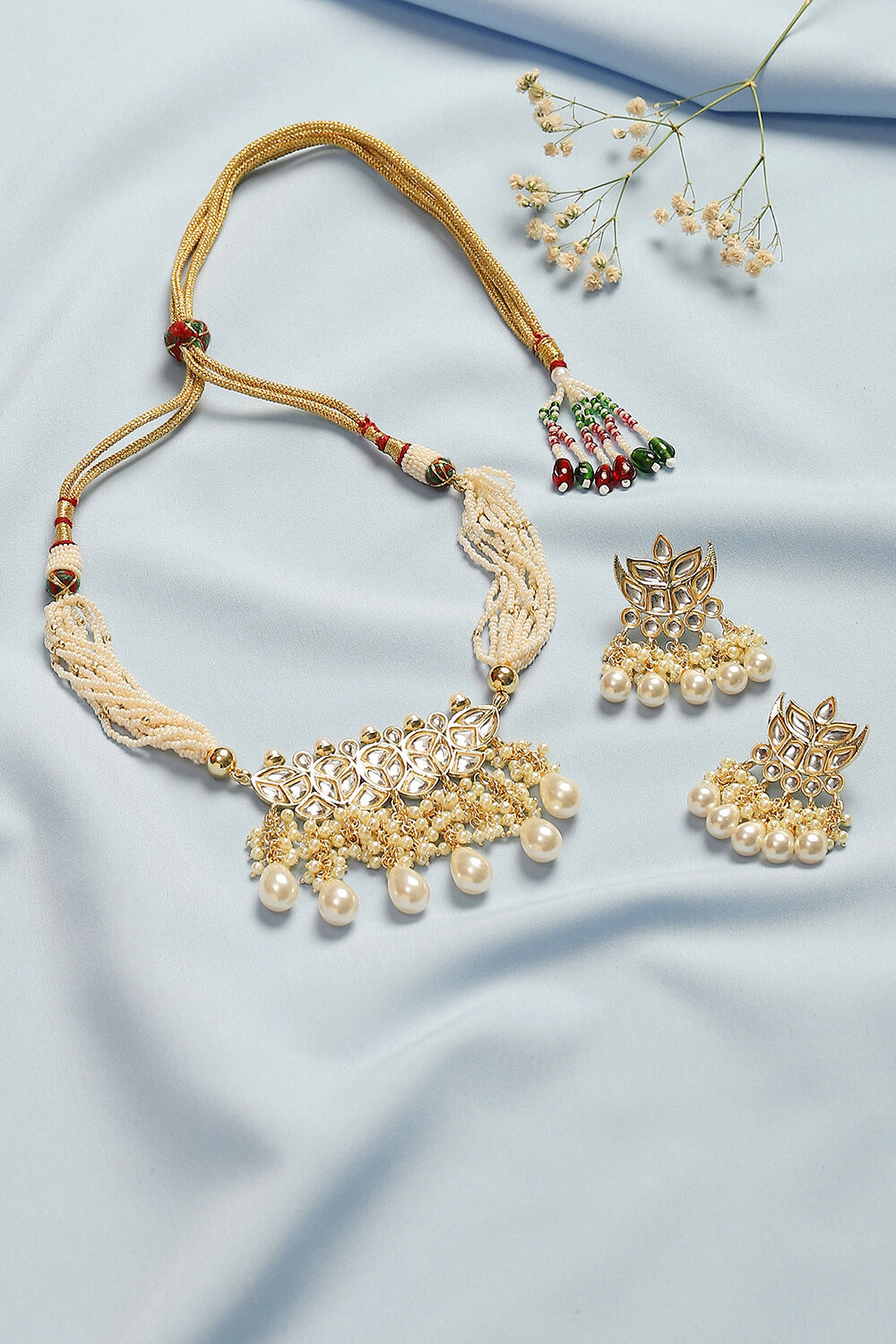 Pearl Alloy Necklace Set image number 2