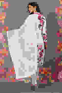 Rohit Bal Off White Cotton Straight Printed Suit Set image number 6