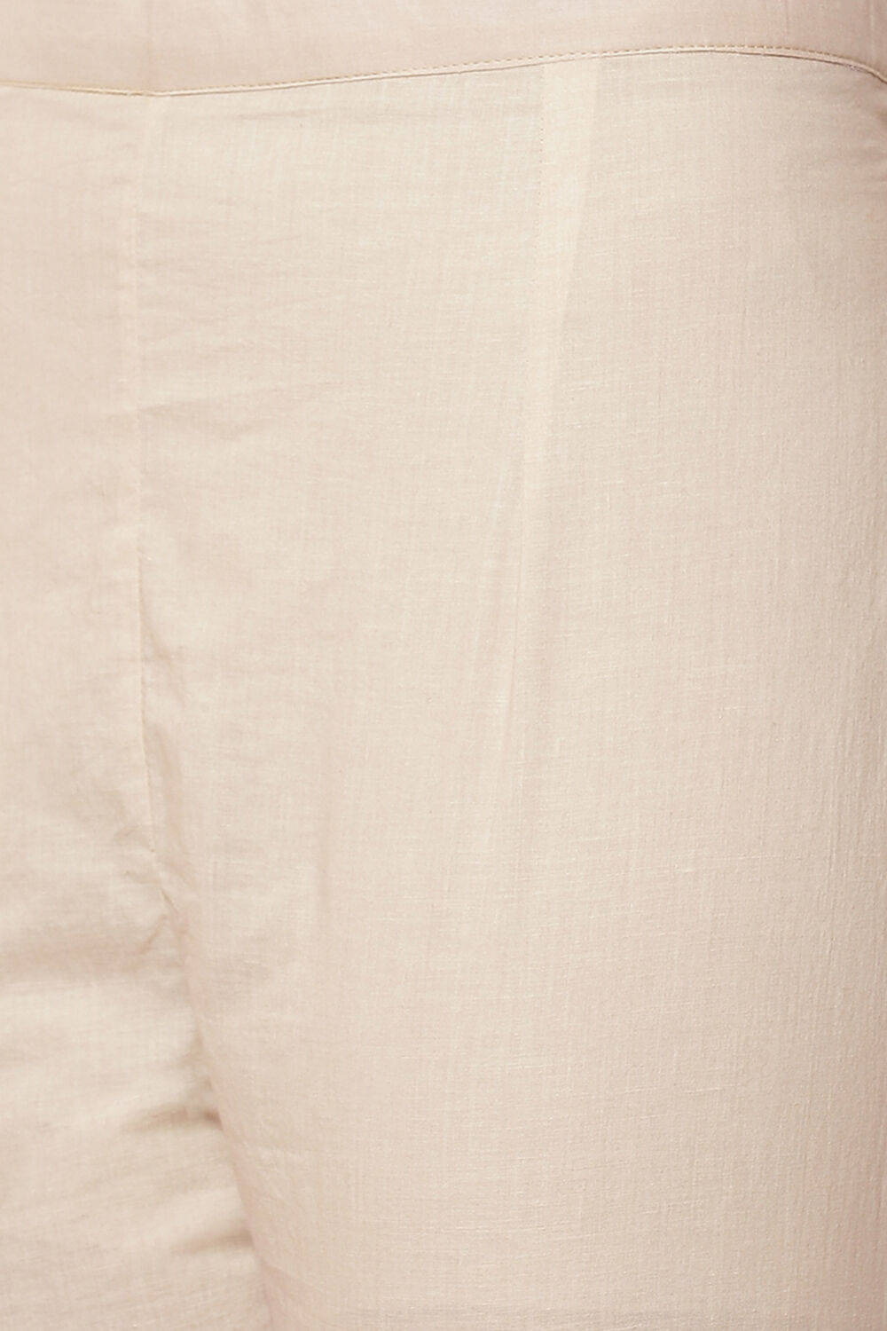 Beige Cotton Unstitched Suit Set image number 2