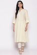 Blue Cotton Solid Kurti image number 0