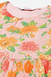 Peach Cotton Flared Kurta Churidar Suit Set image number 1