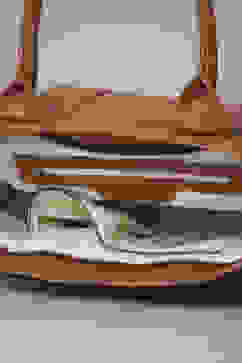 Tan PU Handbag image number 5