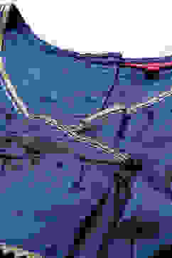 Blue Art Silk Flared Lehenga image number 1