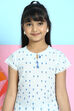 Off White Cotton Straight Printed Kurta image number 1