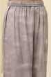 Grey Printed Straight Kurta Set image number 2