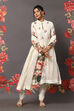 Cream Cotton Blend Straight Kurta Suit Set image number 0