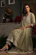 Light Green Organza Embroidered Kalidar Suit Set image number 6