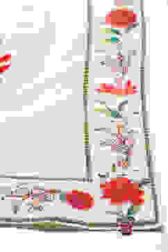 Rohit Bal Off White Chanderi Silk Printed Saree With Blouse image number 1