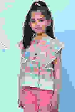 Peach Cotton A-Line Printed Top image number 2